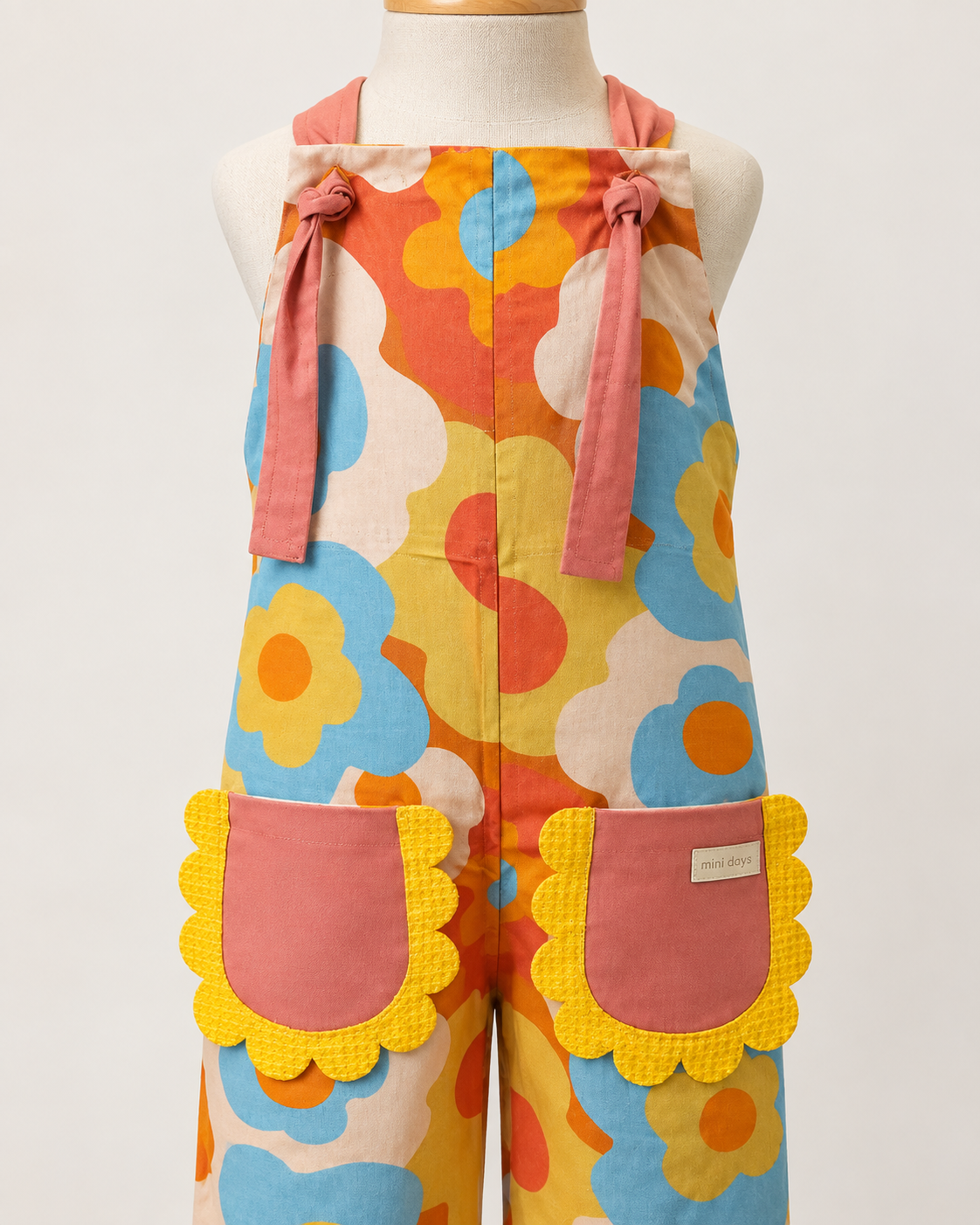 Jardineira Infantil Floral Alça Rose | Lili Picolé