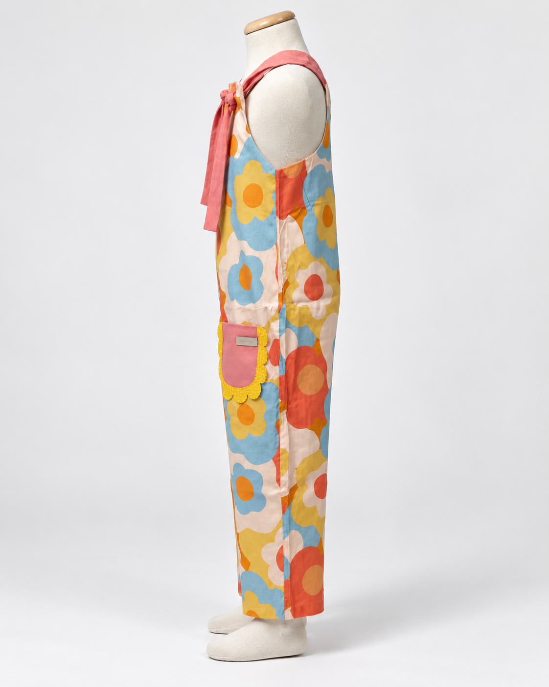 Jardineira Infantil Floral Alça Rose | Lili Picolé