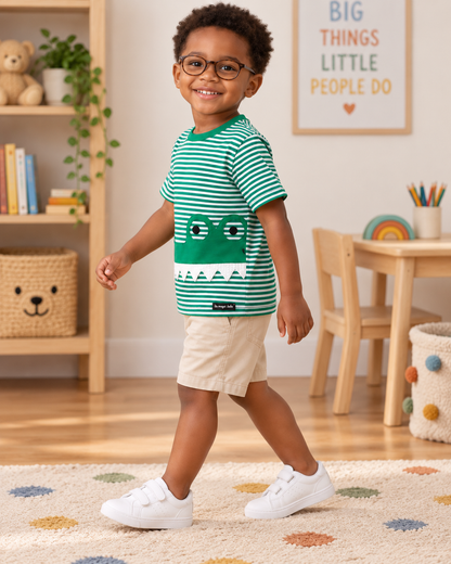 Camiseta Infantil Jacaré Verde | Lili Picolé