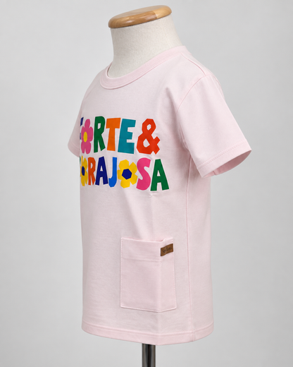 Camiseta Infantil Rosa | Lili Picolé