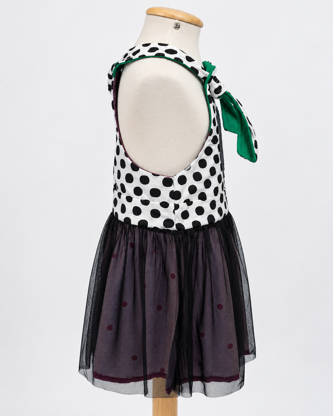 Vestido Dupla Face Tule e Morango | Lili Picolé