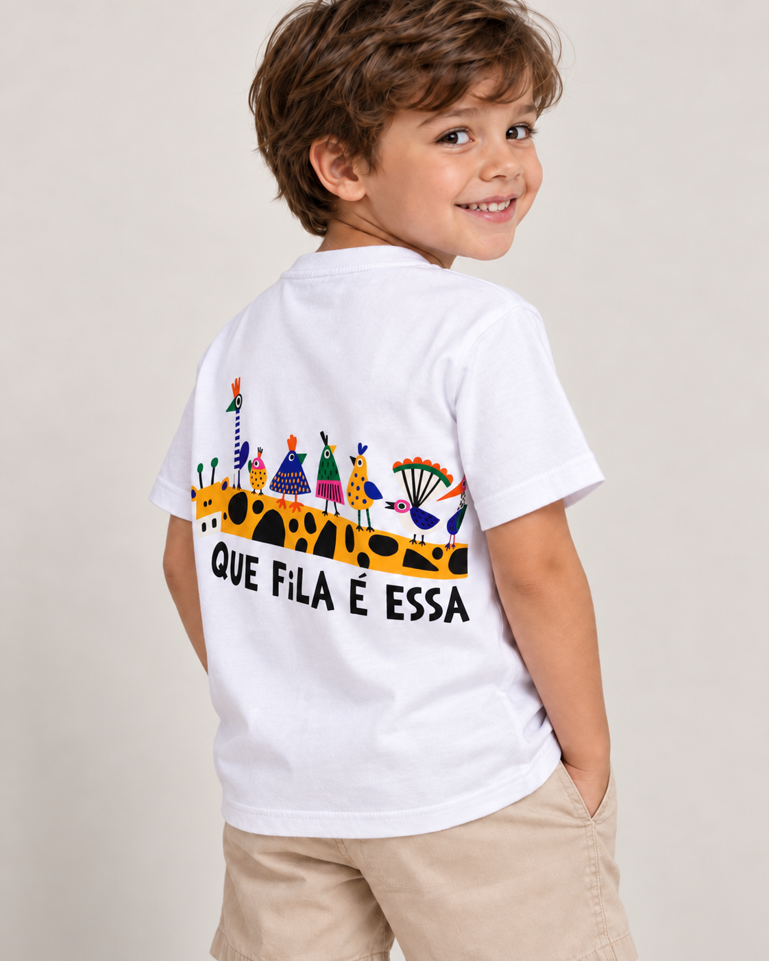 Camiseta Infantil Branca | Lili Picolé
