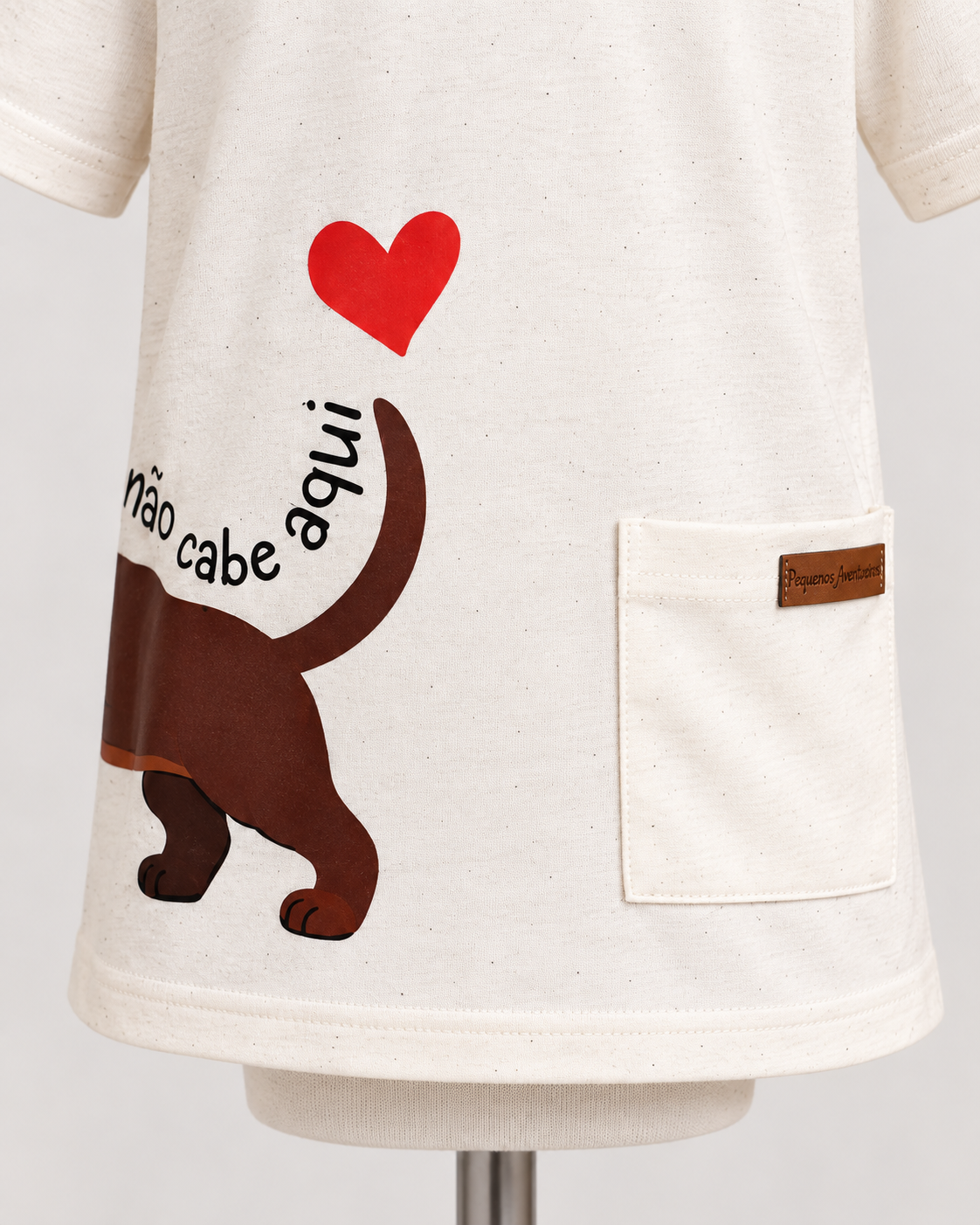 Camiseta Infantil Pet com Bolso Frontal | Lili Picolé