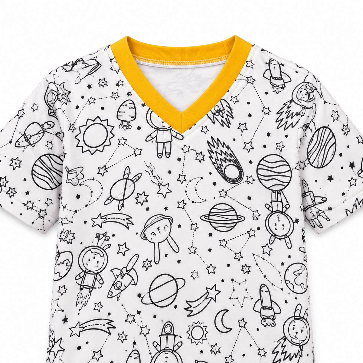 Pijama Infantil Pinta & Lava para Colorir | Lili Picolé