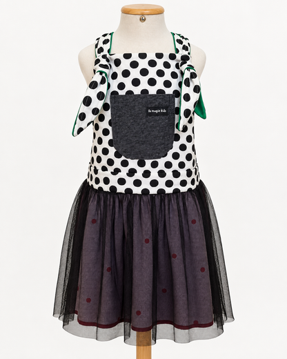 Vestido Dupla Face Tule e Morango | Lili Picolé