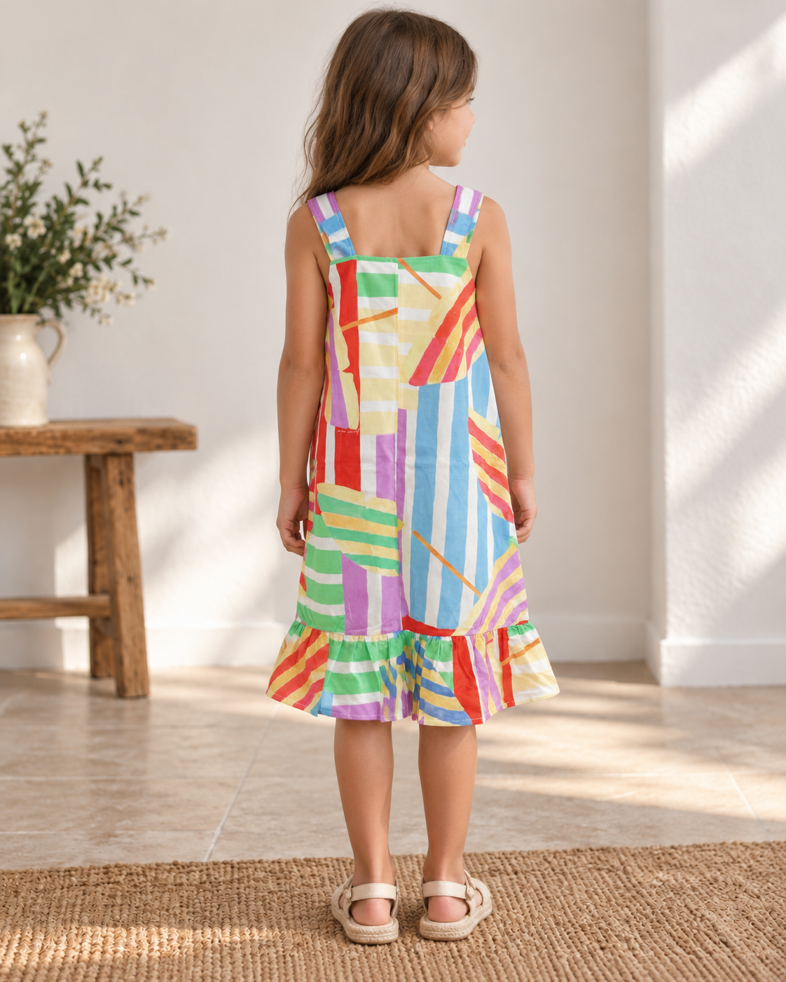Vestido Infantil Praia Colorido | Lili Picolé