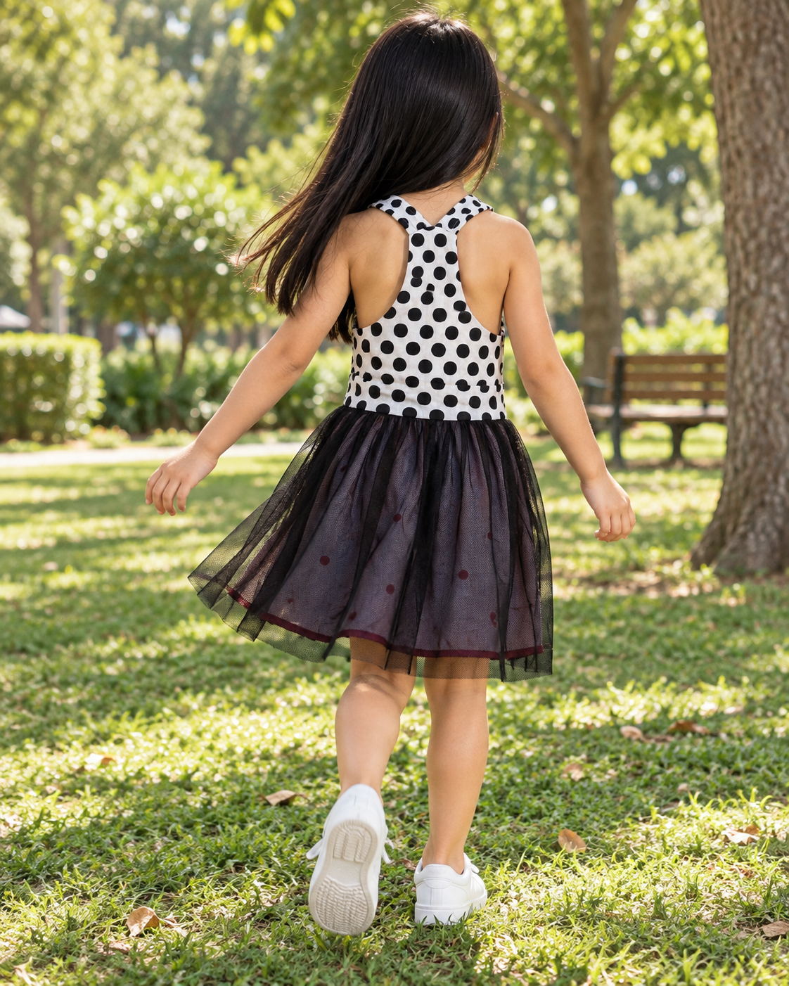 Vestido Dupla Face Tule e Morango | Lili Picolé