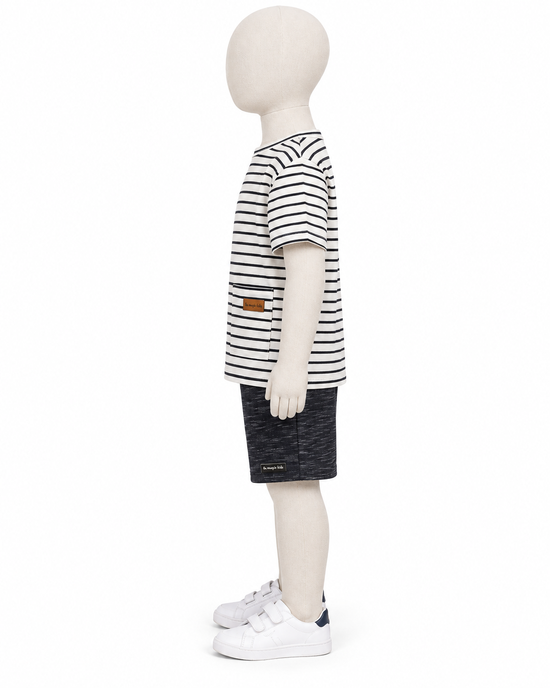 Conjunto Infantil Gatigre Branco e Preto | Lili Picolé