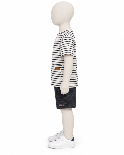 Conjunto Infantil Gatigre Branco e Preto | Lili Picolé