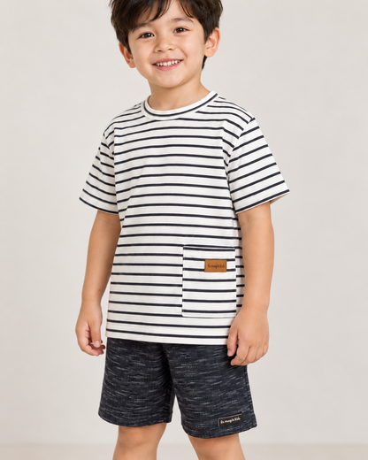 Conjunto Infantil Gatigre Branco e Preto | Lili Picolé