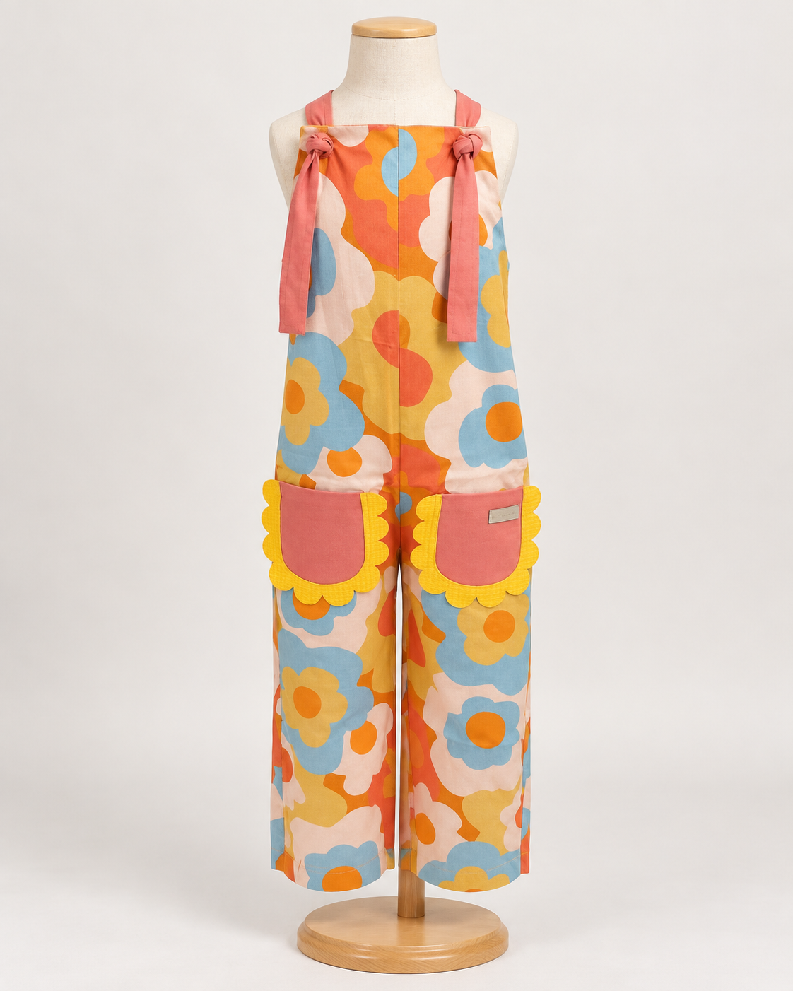 Jardineira Infantil Floral Alça Rose | Lili Picolé