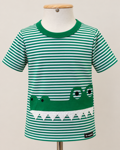 Camiseta Infantil Jacaré Verde | Lili Picolé