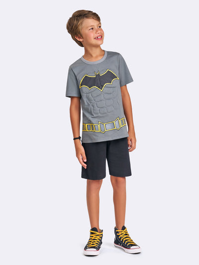 Pijama Infantil Batman Algodão Manga Curta | Lili Picolé