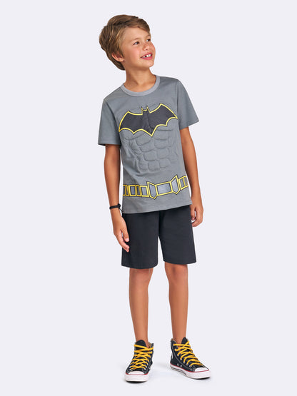 Pijama Infantil Batman Algodão Manga Curta | Lili Picolé