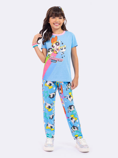 Pijama Infantil Meninas Superpoderosas Azul | Lili Picolé