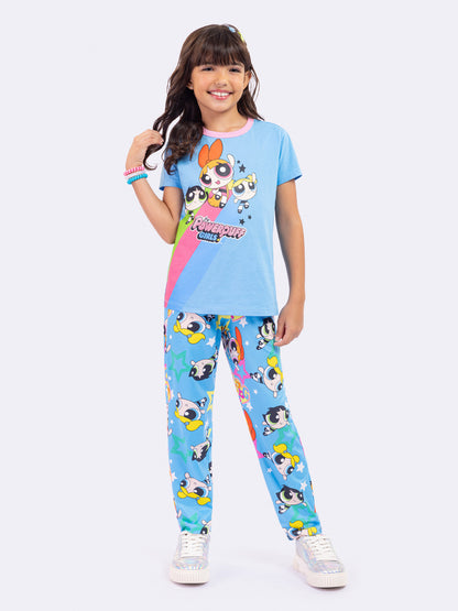 Pijama Infantil Meninas Superpoderosas Azul | Lili Picolé