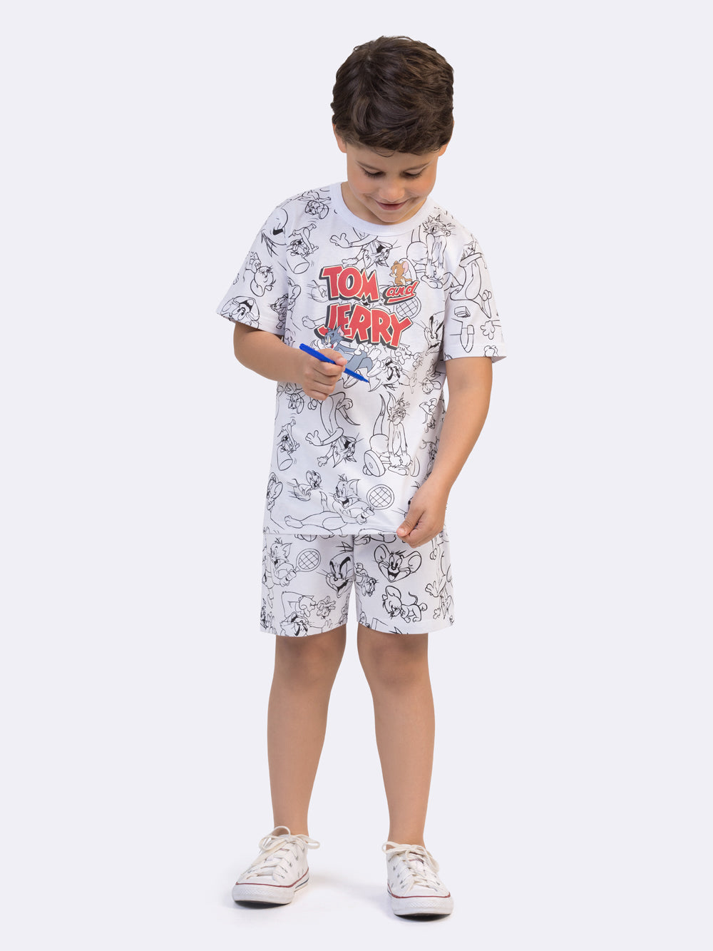 Pijama Infantil Tom e Jerry para Colorir | Lili Picolé