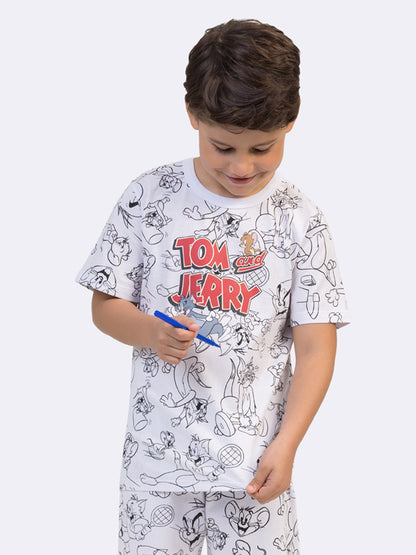 Pijama Infantil Tom e Jerry para Colorir | Lili Picolé