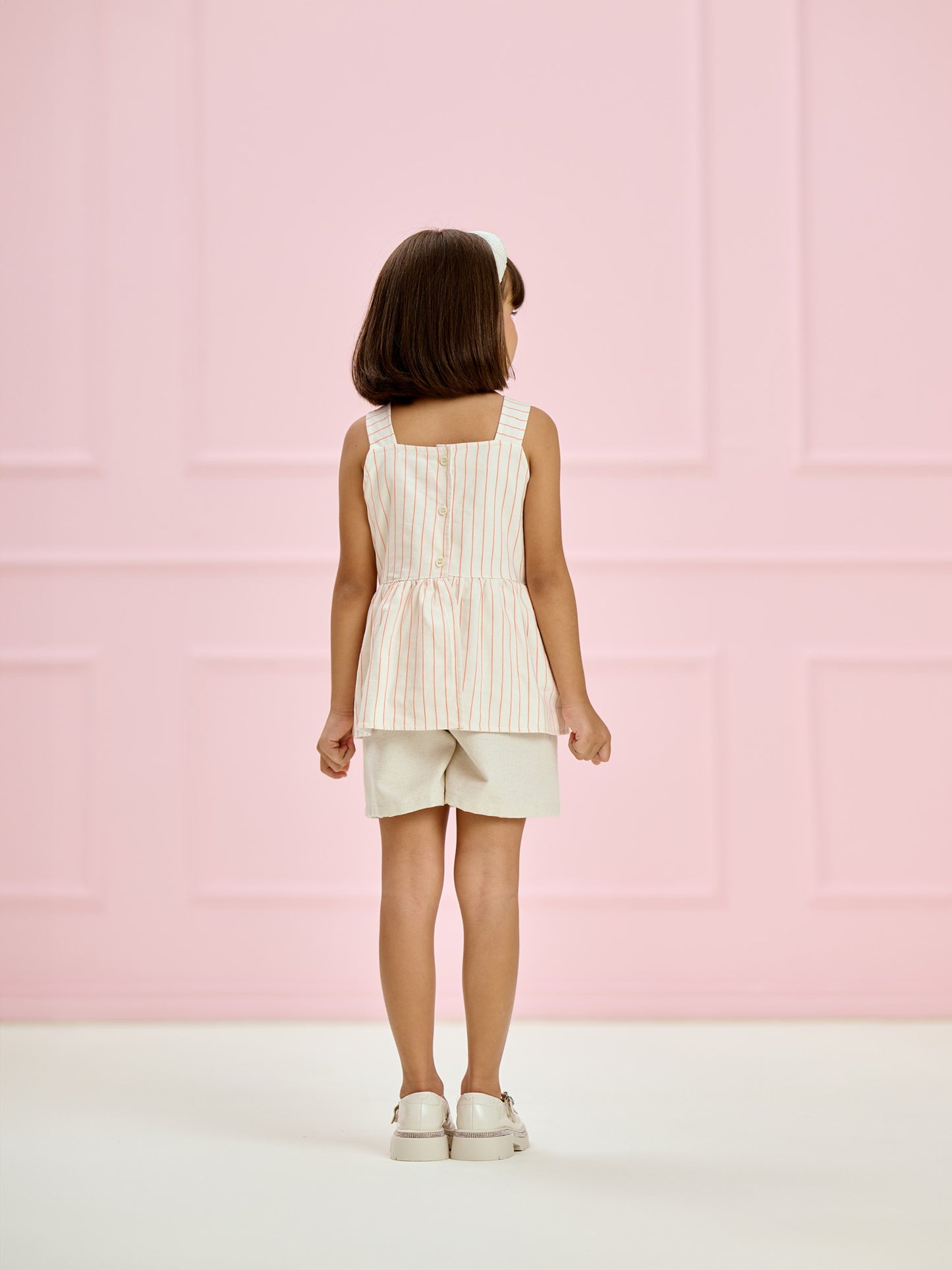 Conjunto Infantil Listrado Laço Grande | Lili Picolé