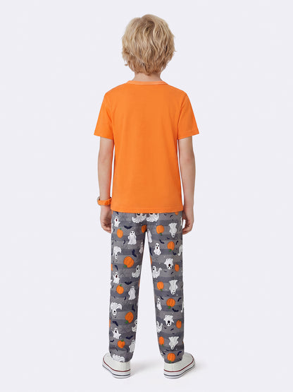 Pijama Infantil Halloween Camiseta e Calça Menino, costas