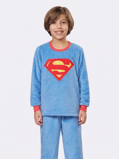 Pijama Fleece Superman Azul | Lili Picolé