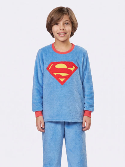 Pijama Fleece Superman Azul | Lili Picolé