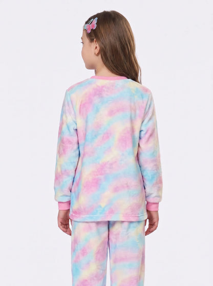 Pijama Fleece Unicórnio Tie-Dye | Lili Picolé